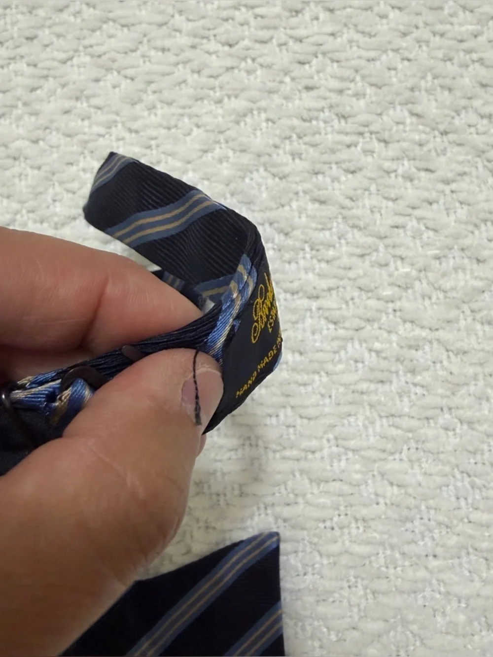Brooks Brothers Blue All Silk Bow Tie